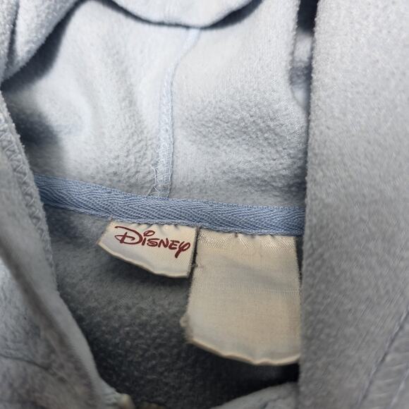 Vintage Winnie The Pooh Disney Full Zip Hoodie Fleece Women's Size 2XL Blue - Picture 5 of 8